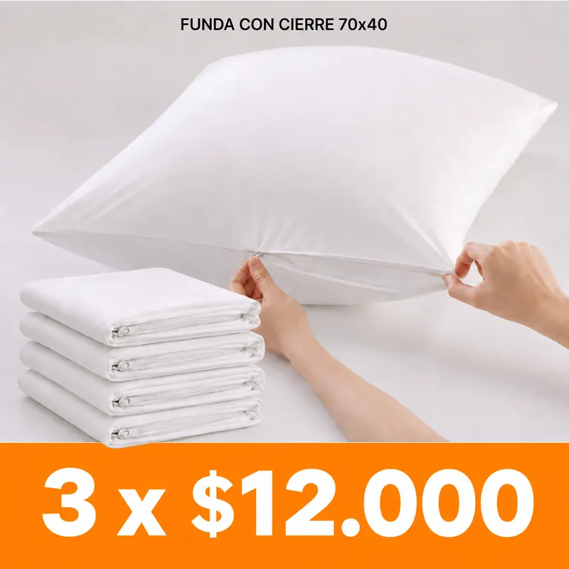 Pack x 3 fundas con cierre 70x40